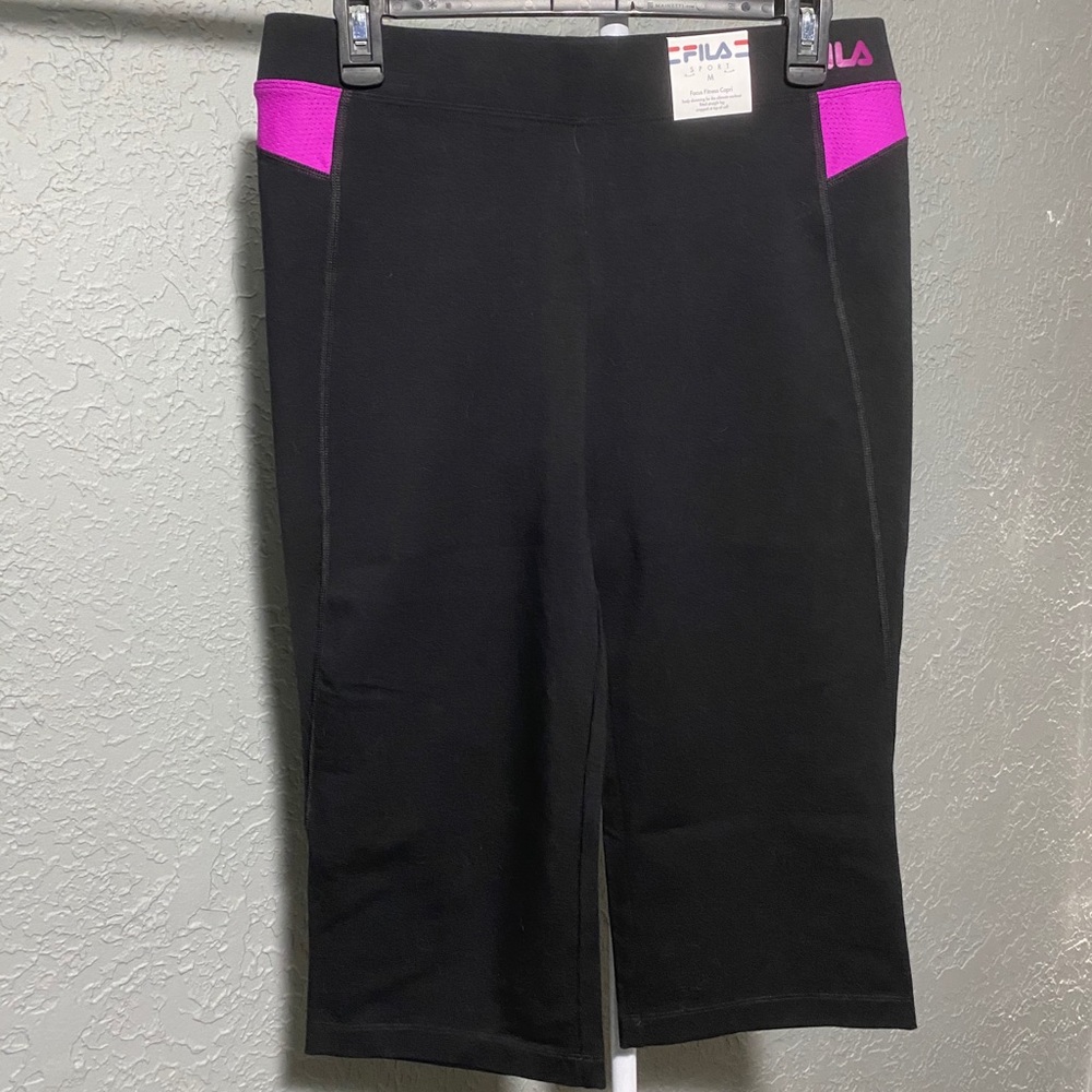 Fila Sport Active Capris - Black & Purple